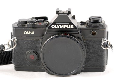 Lot 137 - Black Olympus OM-4 Body.