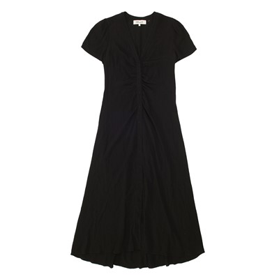Lot 350 - Diane Von Furstenberg Black Crepe Dress - Size L