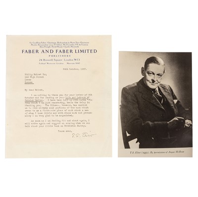 Lot 289 - Eliot (T.S.)