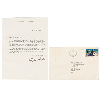 Lot 261 - Sondheim (Stephen)