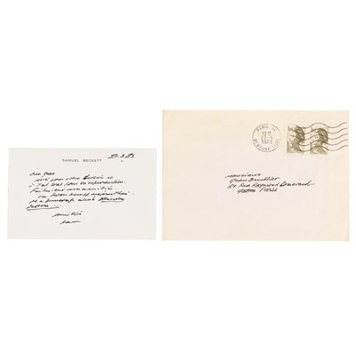 Lot 275 - Beckett (Samuel)