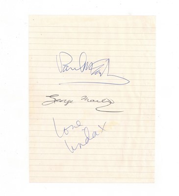 Lot 366 - McCartney (Paul) & Linda, & George Martin