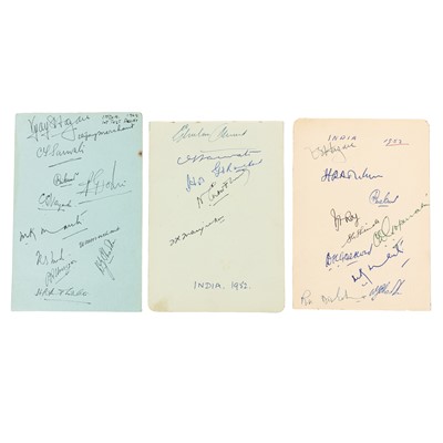 Lot 571 - Cricket Interest.- Incl. Vijay Hazare