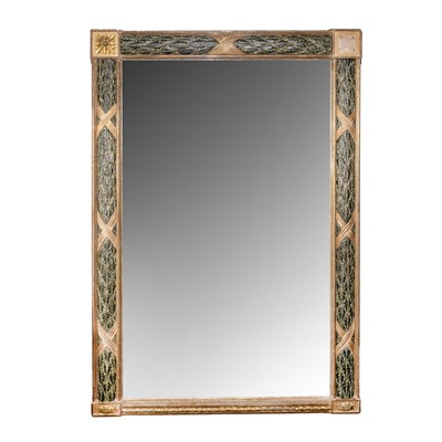 Lot 58 - A large Regency giltwood and painted wall mirror