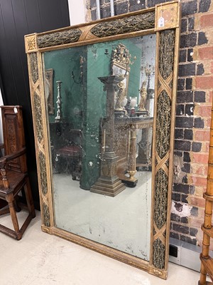 Lot 58 - A large Regency giltwood and painted wall mirror
