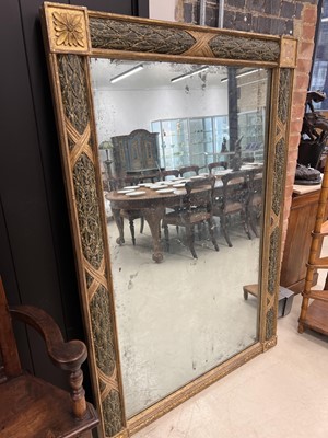 Lot 58 - A large Regency giltwood and painted wall mirror