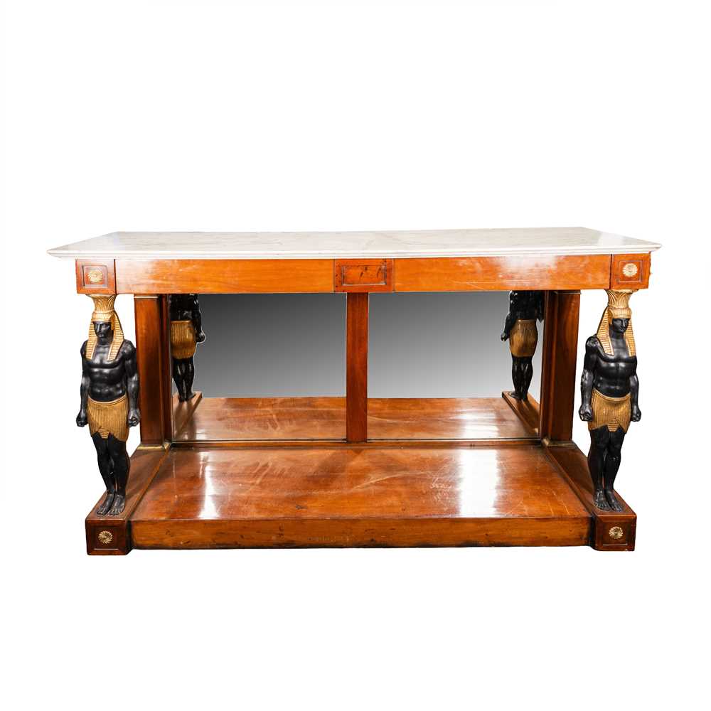 Lot 21 - A Regency Egyptian Revival console table