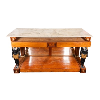 Lot 21 - A Regency Egyptian Revival console table