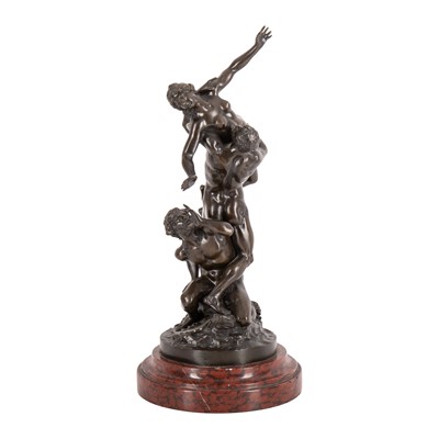 Lot 141 - After Jean de Boulogne (Giambologna) bronze, The Abduction of the Sabine women, early 20th Century