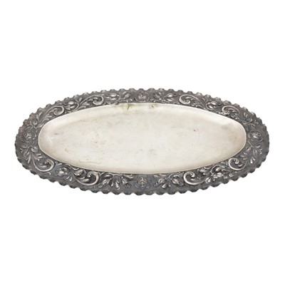 Lot 411 - An early to mid-20th century Romanian 800 standard silver tray