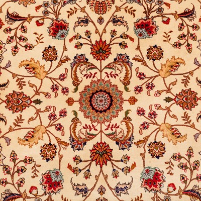 Lot 40 - A very fine part silk Tabriz carpet, north-west Persia