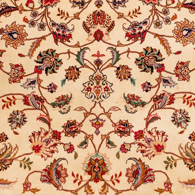 Lot 40 - A very fine part silk Tabriz carpet, north-west Persia