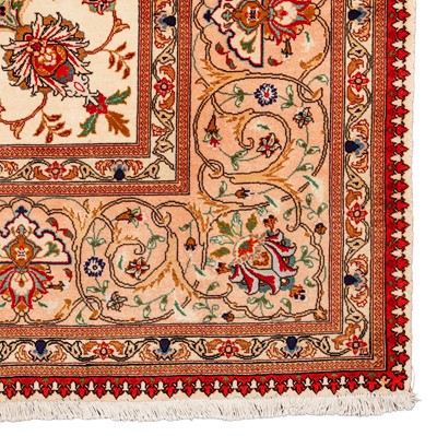 Lot 40 - A very fine part silk Tabriz carpet, north-west Persia