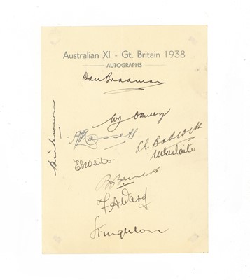 Lot 569 - Cricket Interest.- Incl. Don Bradman