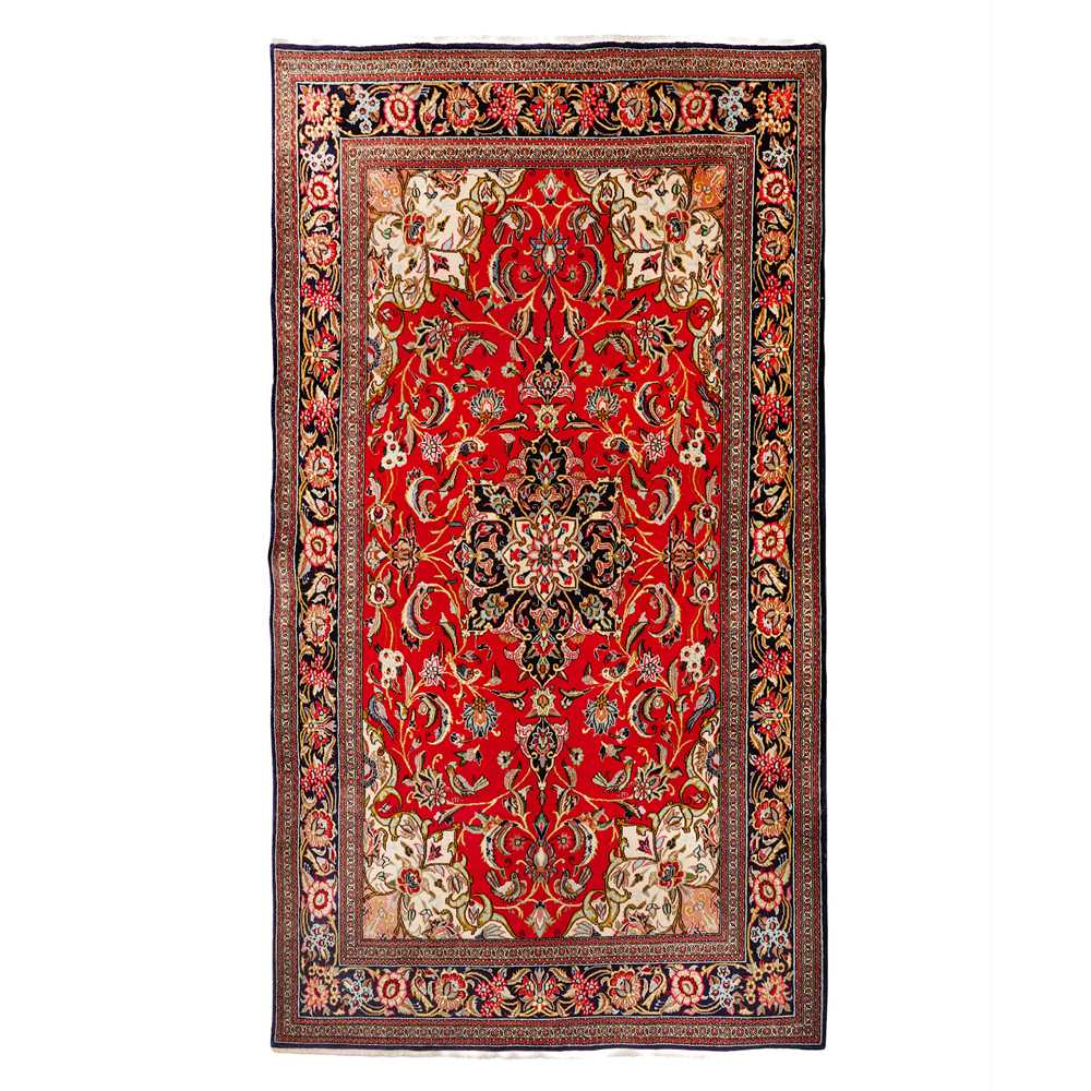 Lot 7 - A fine Qum rug, central Persia