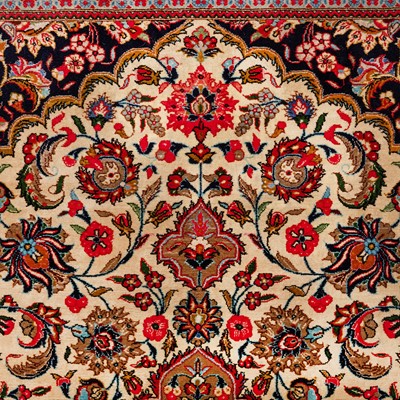 Lot 47 - A very fine Qum rug, central Persia