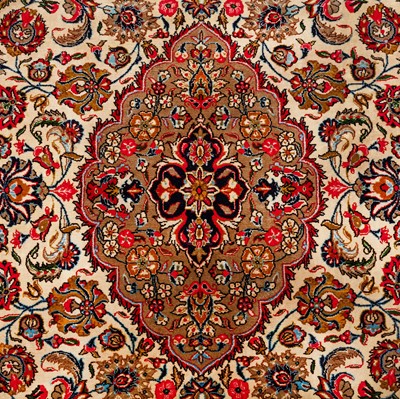 Lot 47 - A very fine Qum rug, central Persia