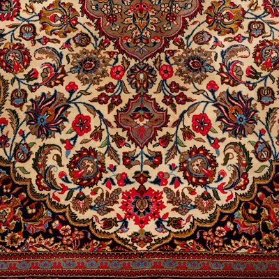 Lot 47 - A very fine Qum rug, central Persia