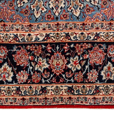 Lot 92 - An extremely fine part silk Isfahan rug, central Persia