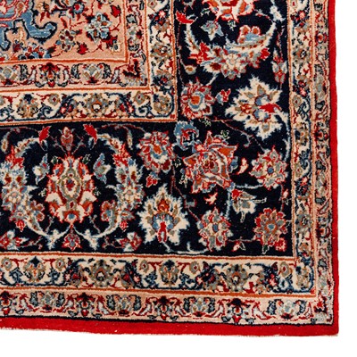 Lot 92 - An extremely fine part silk Isfahan rug, central Persia
