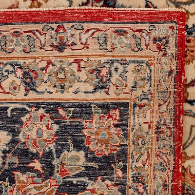 Lot 92 - An extremely fine part silk Isfahan rug, central Persia