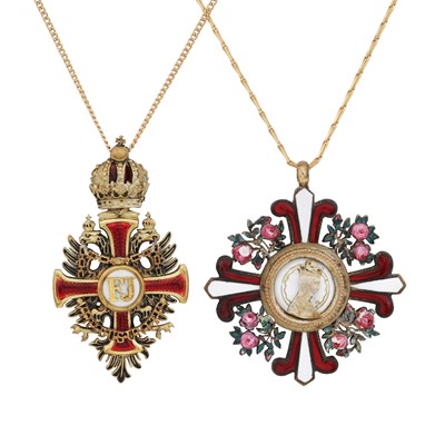 Lot 5 - Two Austro-Hungarian silver gilt orders, including the Imperial Austrian Order of Elizabeth