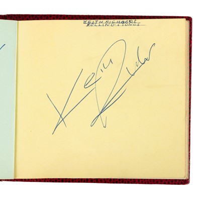 Lot 59 - Autograph Albums.- Incl. Keith Richards & Charlie Watts