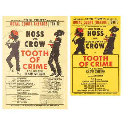 Lot 320 - Royal Court Theatre, ‘Tooth of Crime’ posters