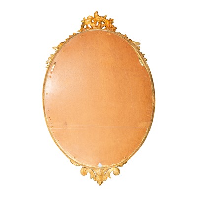 Lot 84 - A giltwood and gesso wall mirror, second half of the 19th century