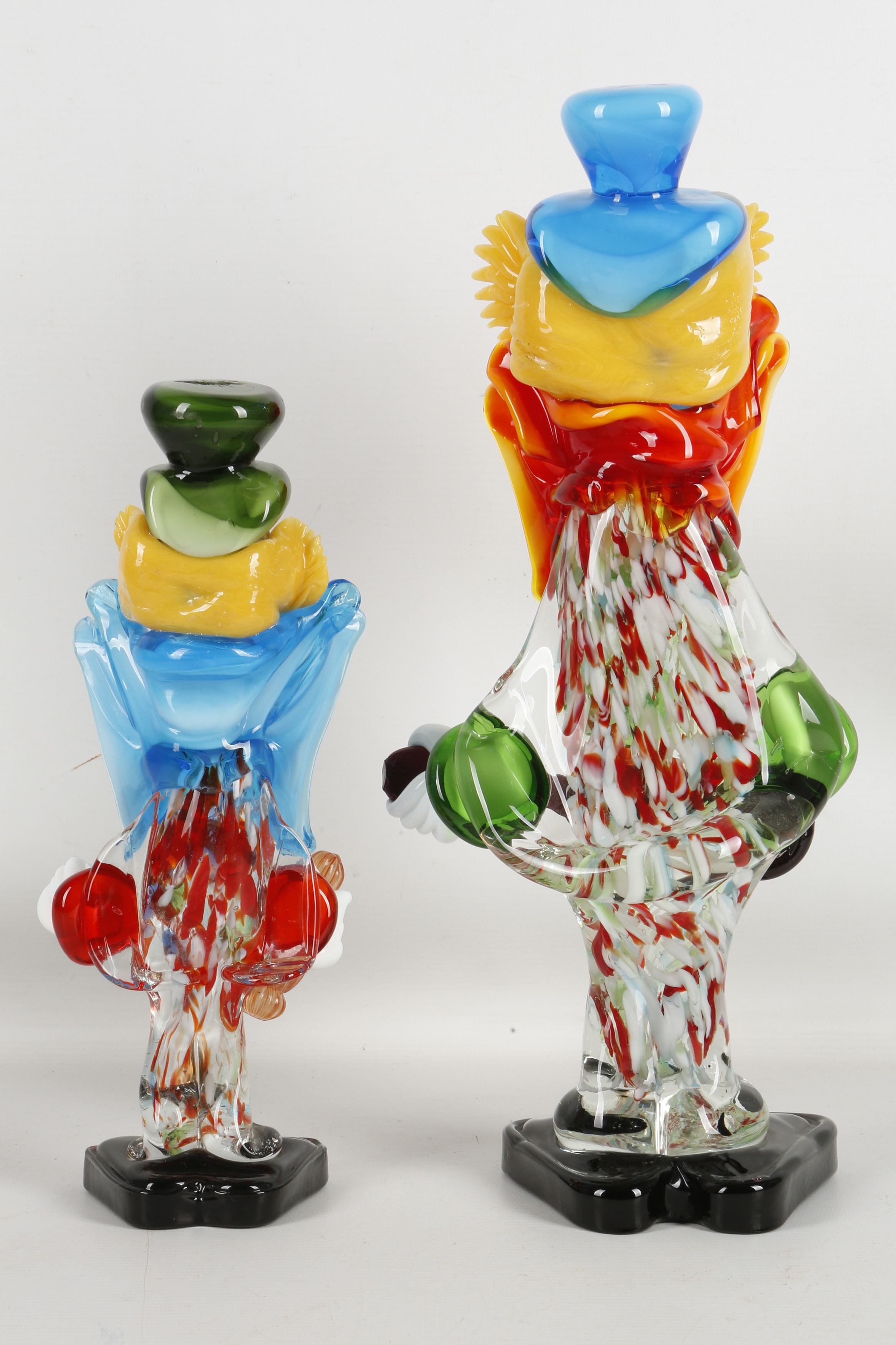 Lot 486 Murano glass clowns with guitar 35.5cm high,