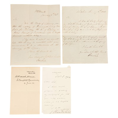 Lot 410 - British Politicians.- Incl. Robert Peel