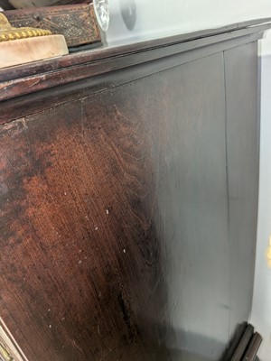 Lot 36 - A George II walnut chest on stand