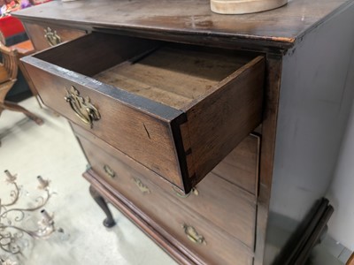 Lot 36 - A George II walnut chest on stand