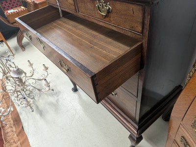 Lot 36 - A George II walnut chest on stand
