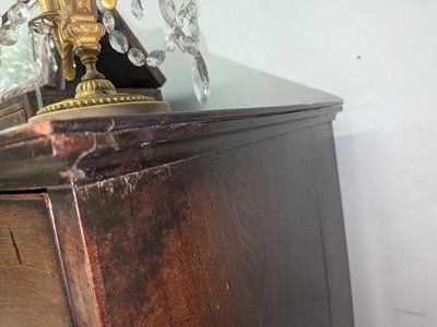 Lot 36 - A George II walnut chest on stand