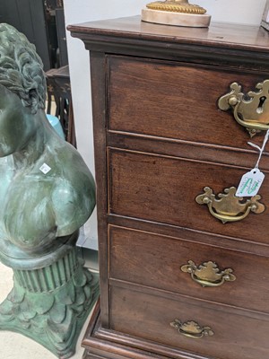 Lot 36 - A George II walnut chest on stand