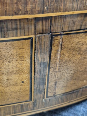 Lot 16 - A George III satinwood and rosewood drum table