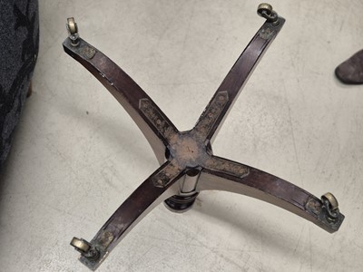 Lot 16 - A George III satinwood and rosewood drum table