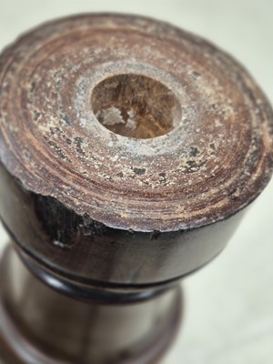 Lot 16 - A George III satinwood and rosewood drum table