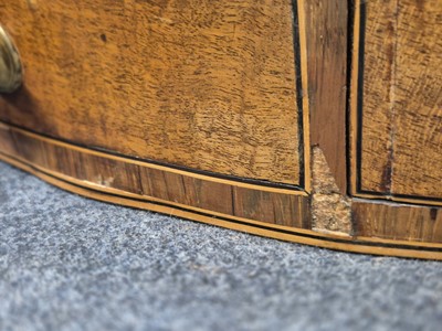 Lot 16 - A George III satinwood and rosewood drum table