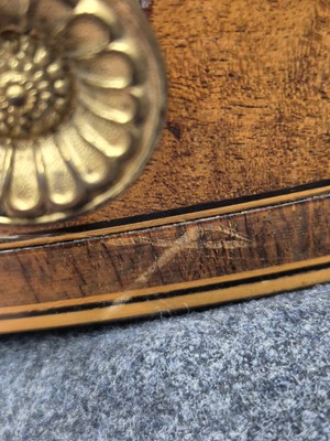 Lot 16 - A George III satinwood and rosewood drum table