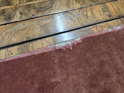 Lot 27 - An early 18th Century George I period walnut feather banded bureau bookcase