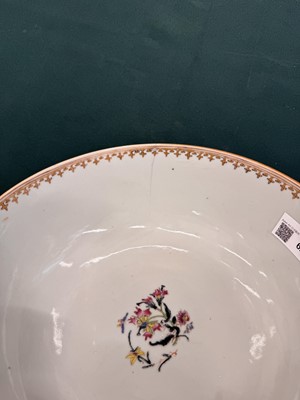 Lot 62 - A Chinese famille-rose 'figurative' punch bowl, Qing dynasty, Yongzheng / Qianlong period
