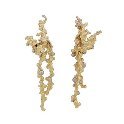 Lot 254 - Charles De Temple | A 'Caviar' necklace, bracelet, and earring suite