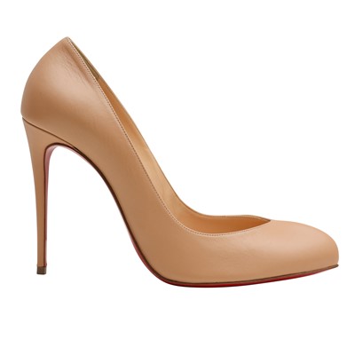Lot 344 - Christian Louboutin Nude Breche 100 - Size 39.5