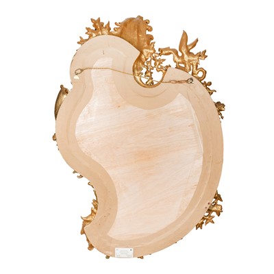 Lot 63 - A late 19th or early 20th Century and later composite gilt framed mirror, In Louis XIV taste