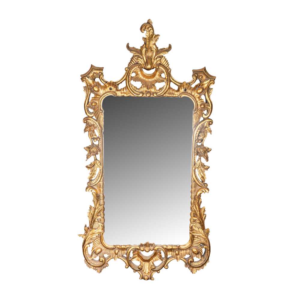Lot 62 - A George II style giltwood wall mirror