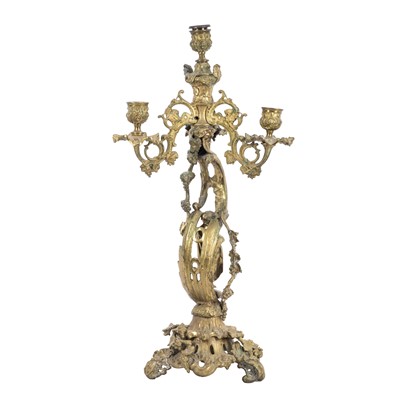 Lot 298 - A large early 20th Century Louis XVI style bronze candelabra