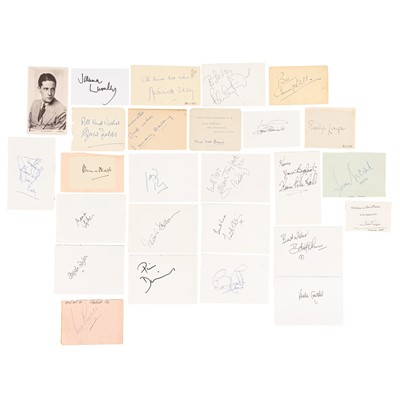 Lot 75 - Autograph Collection.- Actors & Entertainers