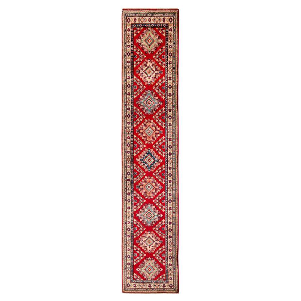 Lot 63 - A fine Kazak design runner